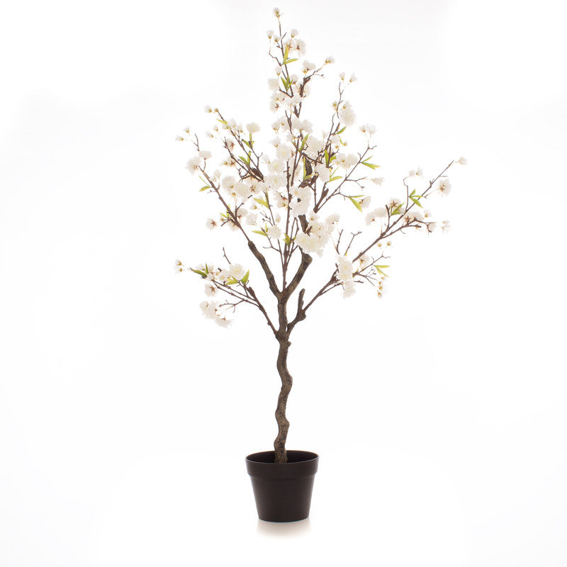 125cm Artificial Cherry Blossom Tree White